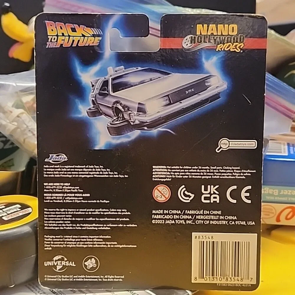 Jada Nano Hollywood Rides Back to the Future 1, 2, & 3 Time Machine Micro 1.65